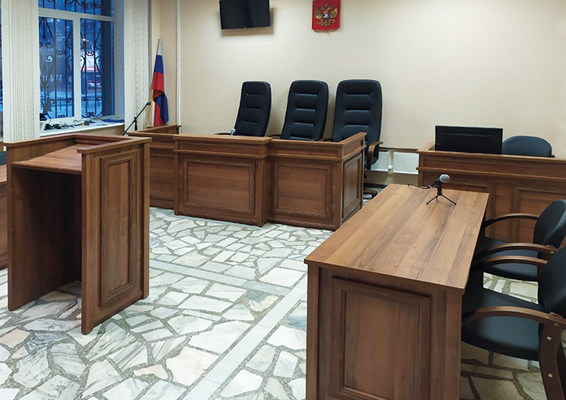Судебная мебель Реформа в Красноярском краевом суде. Интерьер 1